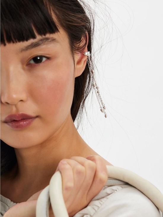 Free People Jewelry - NWT Free People Bells and Whistles Ear Cuff in Silver